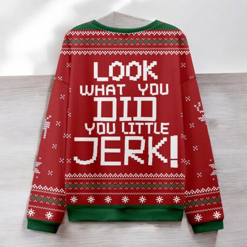Look What You Did Home Alone Ugly Christmas Sweater