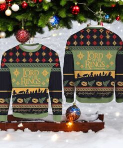 Lord Of Rings Ugly Christmas Sweater, Sweatshirt, Funny Christmas Gift Ideas
