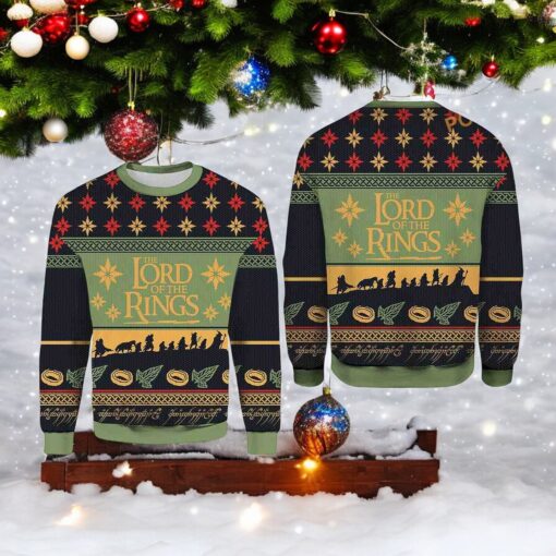 Lord Of Rings Ugly Christmas Sweater, Sweatshirt, Funny Christmas Gift Ideas