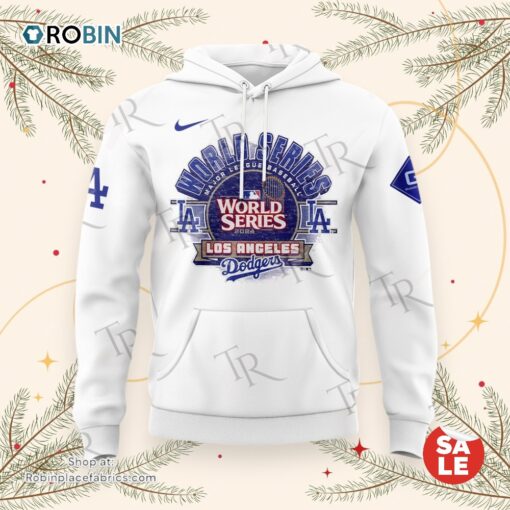 Los Angeles Dodgers 2024 National League Champions, World Series AOP Hoodie, Sweatshirt, Shirt   White