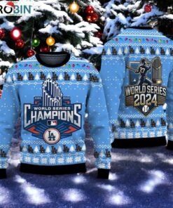 Los Angeles Dodgers World Series 2024 Champions Ugly Christmas Sweater, Sweatshirt