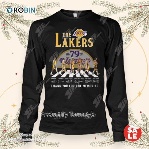 Los Angeles Lakers 79th Anniversary 1946 2025 Thank You For The Memories Unisex Shirt