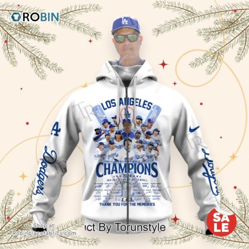 Los Angeles World Series Champions 2024 Thank You For The Memories Hoodie, Sweatshirt, Shirt   White