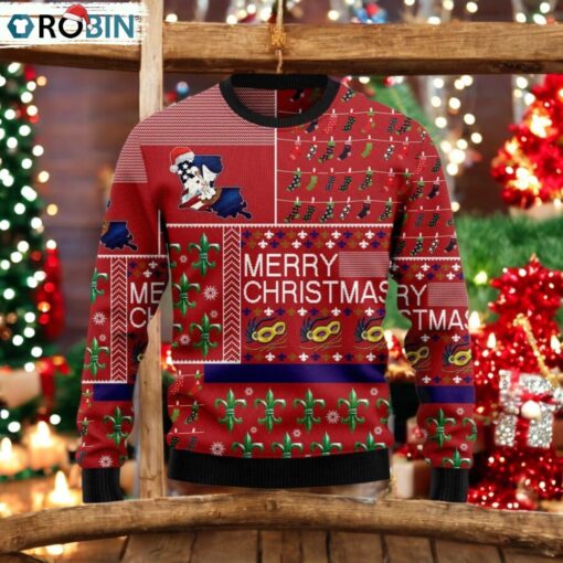 Louisiana Merry Christmas Ugly Christmas Sweater