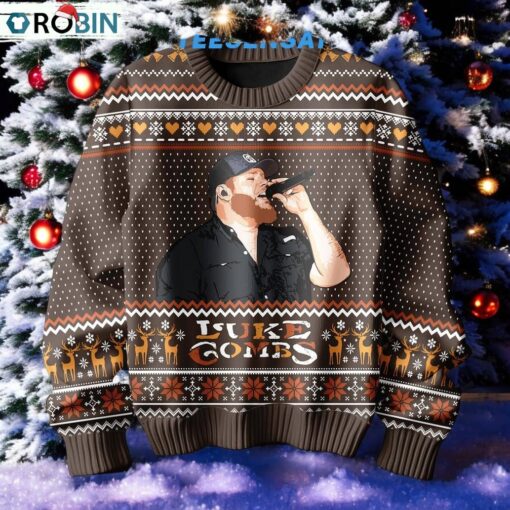 Luke Combs Ugly Christmas Sweater, Sweatshirt
