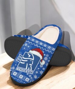 Lyngby Boldklub Football Team In House Slippers