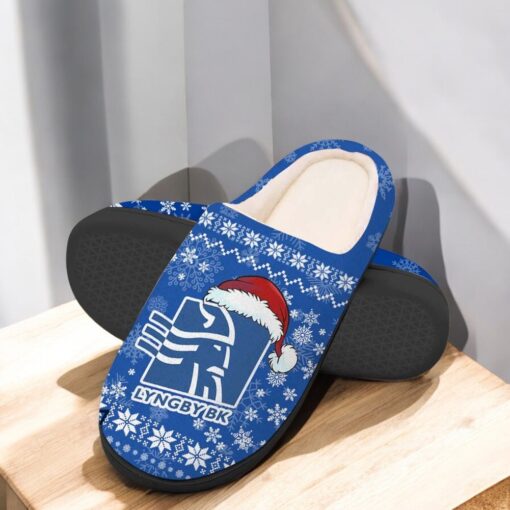 Lyngby Boldklub Football Team In House Slippers