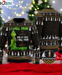 Macallan Grinch Will Drink Everywhere Ugly Sweater Macallan Grinch Will Drink Everywhere Ugly Sweater