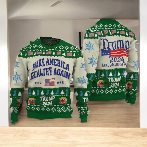 Make America Healthy Again Trump 2024 Christmas Sweater