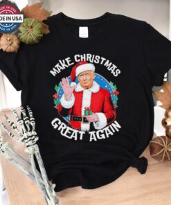 Make Christmas Great Again Funny Santa Trump 2024 Election Design Shirt