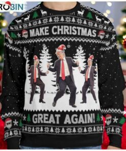 Make Christmas Great Again, Funny Trump Dancing Ugly Sweater