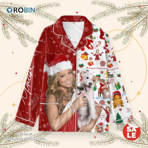 Mariah Season Merry Christmas Pajamas Set