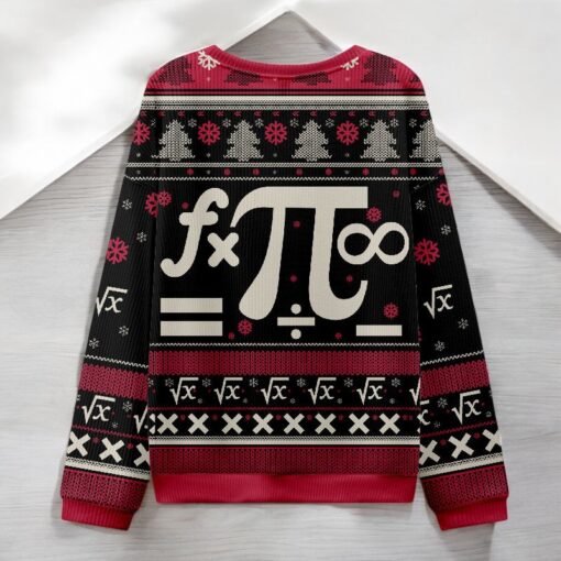 Math Christmas Black Ugly Christmas Sweater