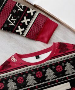 Math Christmas Black Ugly Christmas Sweater