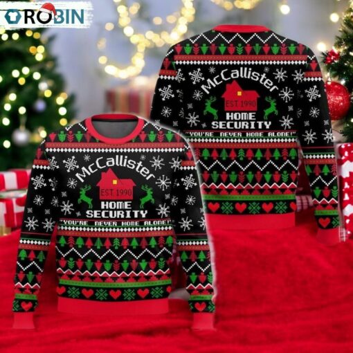 McCallister Home Security Christmas Ugly Sweater