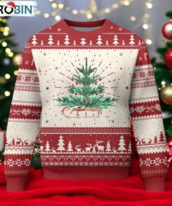 Merry & Bright Christmas Sleigh Ugly Christmas Sweater