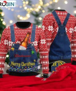 Merry Christmas Budweiser Ugly Sweater