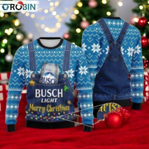 Merry Christmas Busch Light Ugly Sweater