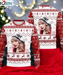 Merry Christmas Taylor Swift Ugly Christmas Sweater Red
