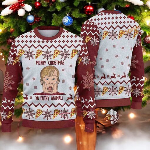 Merry Christmas Ya Filthy Kevin Cute Ugly Christmas Sweater
