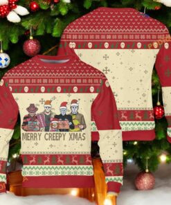 Merry Creepy Xmas Cute Ugly Christmas Sweater, Sweatshirt
