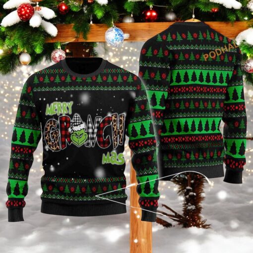 Merry Grinch Mas Xmas Party 3D Cute Ugly Christmas Sweater, Sweatshirt