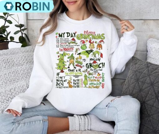 Merry Grinchmas Sweatshirt, People Shirt Grincy Shirt
