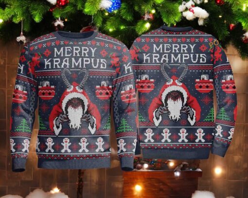 Merry Krampus Xmas 3D Cute Ugly Christmas Sweater