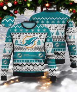 Miami Football Christmas Vacation Sweater