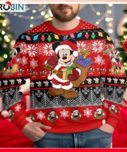 Mickey Christmas Ugly Sweater, Disney Mouse Very Merry Xmas Sweater
