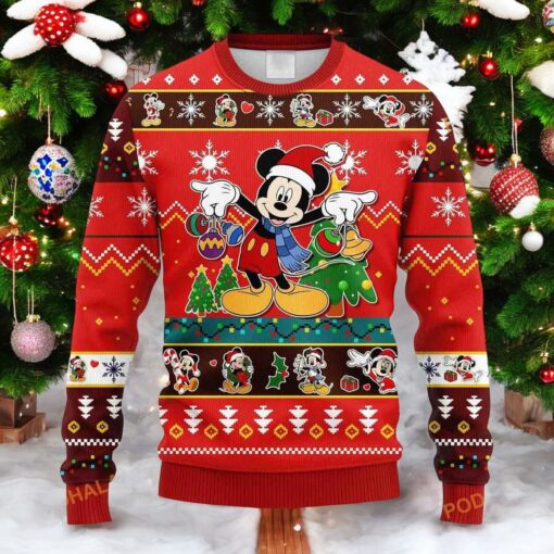 Mickey Ugly Christmas Fun Sweater, Cute & Funny Xmas Gifts for Her