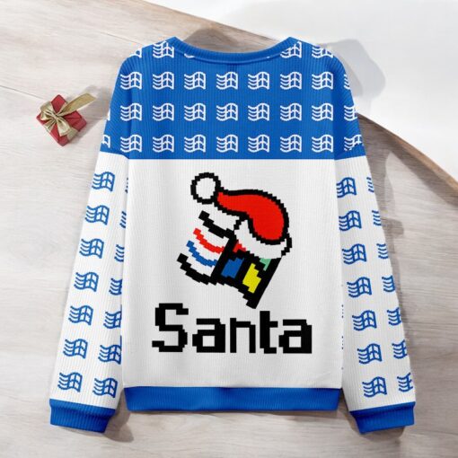 Microsoft Windows 98 Windows XP Santa Ugly Christmas Sweater