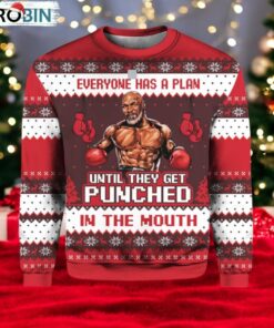 Mike Tyson Everyone Has A Plan Until They Get Punched in the Mouth Ugly Christmas Sweater