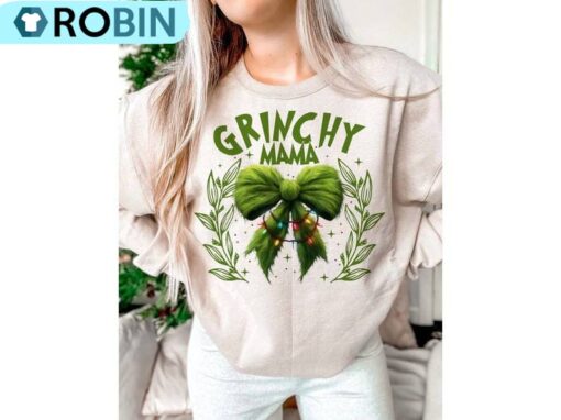 Mini Grinch Christmas Mama T-shirt, Tee