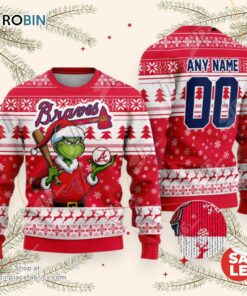 MLB Atlanta Braves Grinch Christmas Sweater, Sweatshirt Design MLB Atlanta Braves Grinch Christmas Sweater, Sweatshirt Design