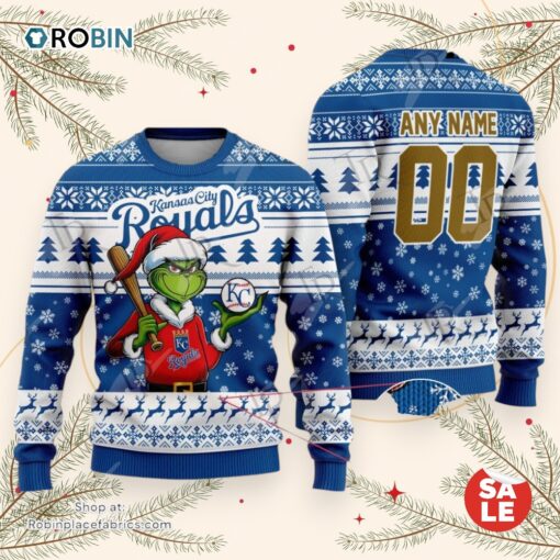 MLB Kansas City Royals Grinch Christmas Sweater, Sweatshirt Design
