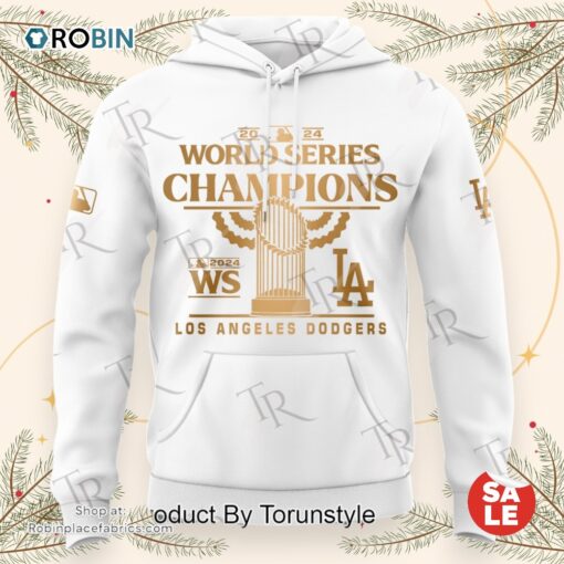 MLB Los Angeles Dodgers 2024 World Series Champions Hoodie, Sweatshirt, Shirt   White
