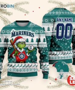 MLB Seattle Mariners Grinch Christmas Sweater, Sweatshirt Design