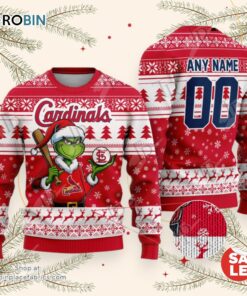 MLB St. Louis Cardinals Grinch Christmas Sweater, Sweatshirt Design