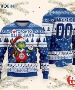 MLB Toronto Blue Jays Grinch Christmas Sweater, Sweatshirt Design