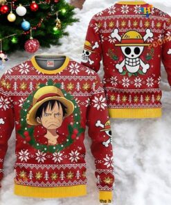 Monkey D. Luffy Family Ugly Christmas Sweater, Sweatshirt