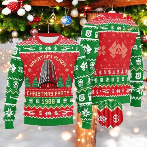 Nakatomi Plaza Die Hard Movie Ugly Xmas Sweater, Creative Christmas Gifts for Couples