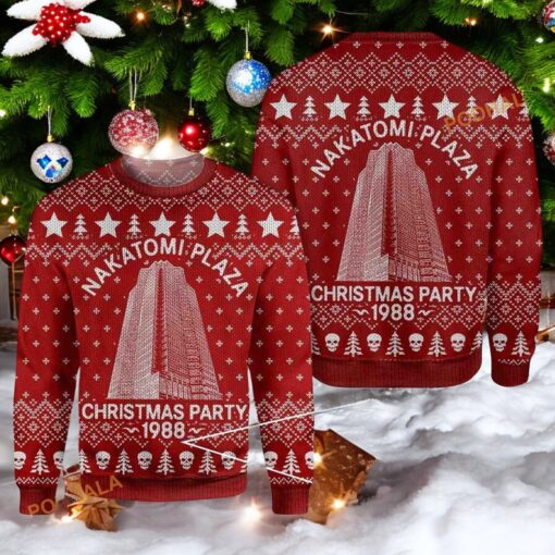 Nakatomi Plaza Funny Xmas Sweater, Great Gift for Christmas Movie Buffs