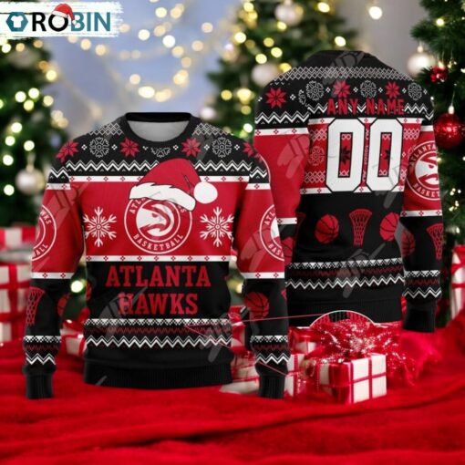 NBA Atlanta Hawks Special Christmas Ugly Sweater Design