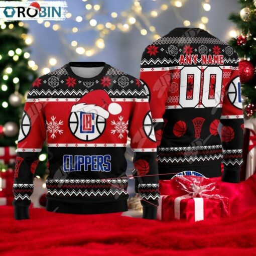 NBA Los Angeles Clippers Special Christmas Ugly Sweater Design