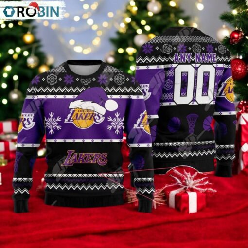 NBA Los Angeles Lakers Special Christmas Ugly Sweater Design