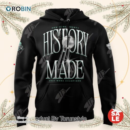 New York Liberty History Made 2024 WNBA Champions AOP Hoodie, Sweatshirt, Shirt