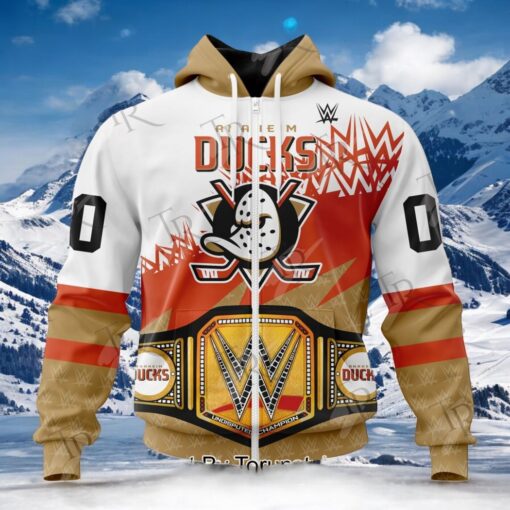 NHL Anaheim Ducks Special WWE Design Hoodie, Sweatshirt, Shirt