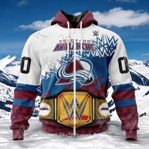 NHL Colorado Avalanche Special WWE Design Hoodie, Sweatshirt, Shirt