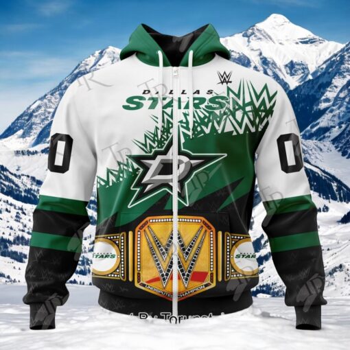 NHL Dallas Stars Special WWE Design Hoodie, Sweatshirt, Shirt